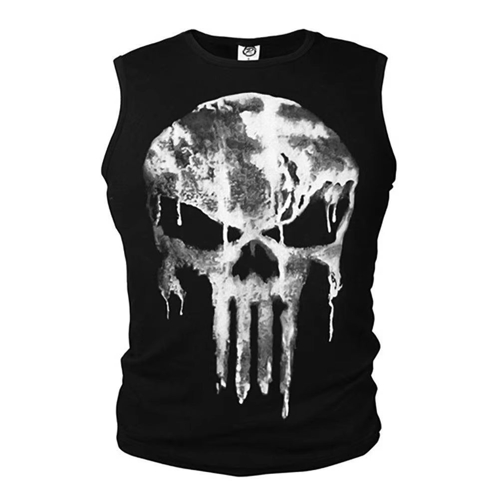 3D Punisher Short Sleeve Compression Casual Shirt T Shirt Male 3 D T-Shirt for Male Punishing Body Building Long Sleeved T-Shirt