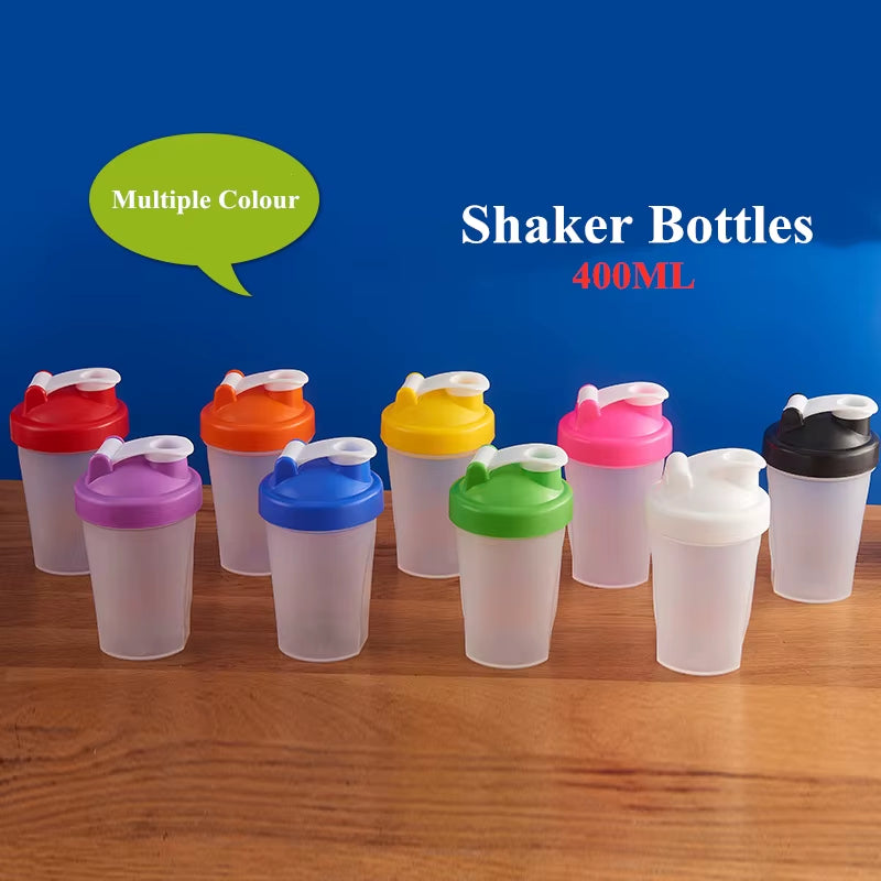 600Ml/400Ml Portable Shaker Bottle Leak Proof Lid Whey Protein Powder Gym Sports Bottle Drink Cup Support Custom