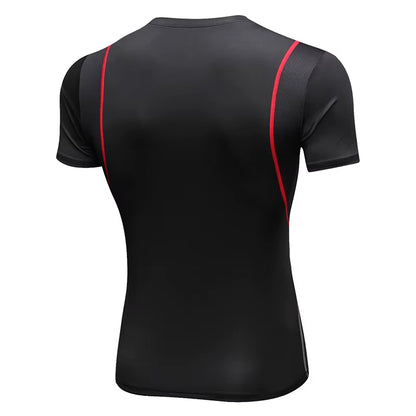 2020 New Sports T-Shirts Quick Dry Tight Fitness Men Running T Shirts Short Sleeve Gym Compression Shirt Men'S Sportswear Tshirt