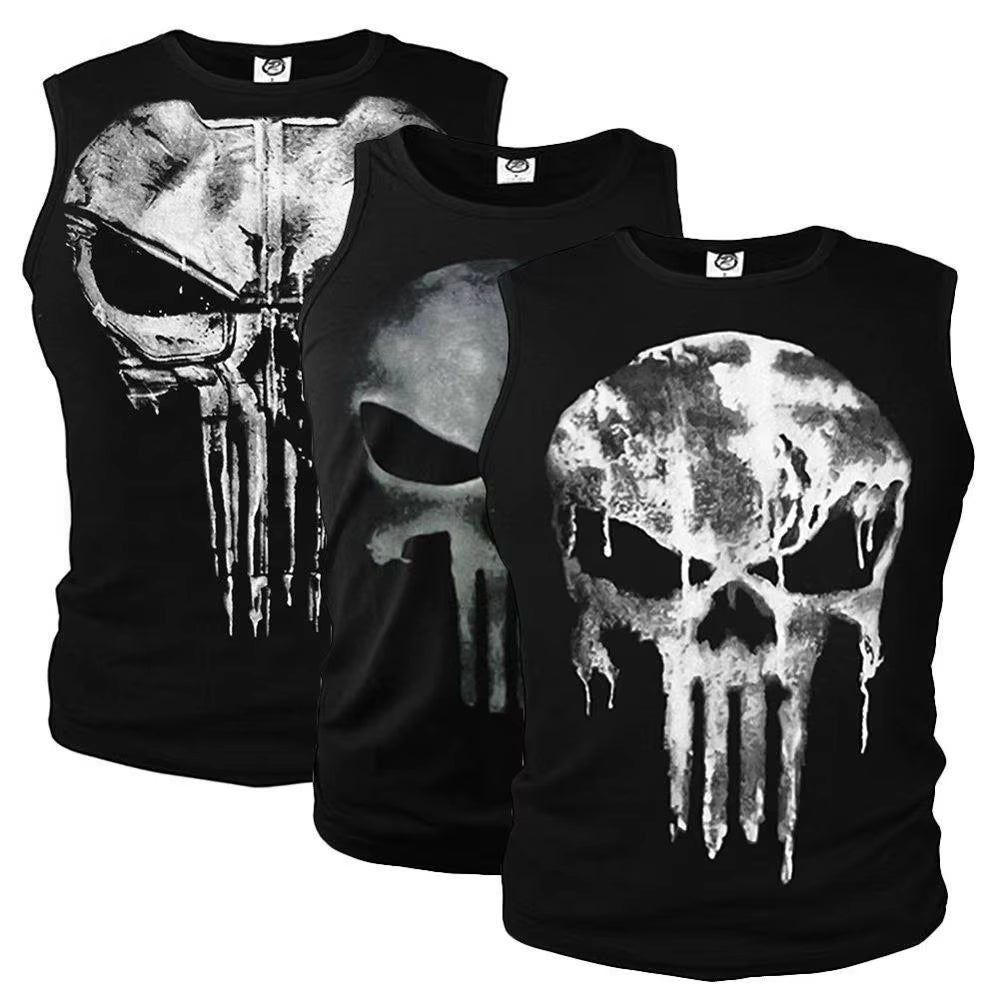 3D Punisher Short Sleeve Compression Casual Shirt T Shirt Male 3 D T-Shirt for Male Punishing Body Building Long Sleeved T-Shirt