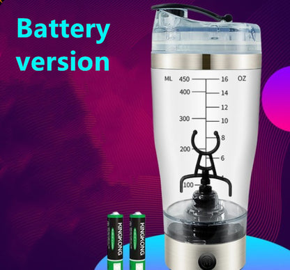 Electric Protein Shake Stirrer USB Shake Bottle Milk Coffee Blender Kettle Sports and Fitness Charging Electric Shaker Cup