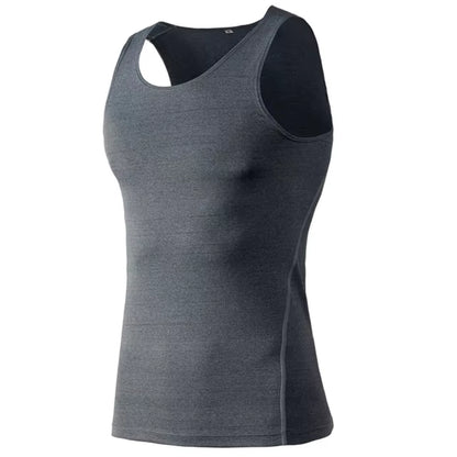 Quick Dry Compression Sleeveless Running Shirt Men Gym Fitness Tank Tops High Stretch Bodybuilding Vest Summer Clothes Customize