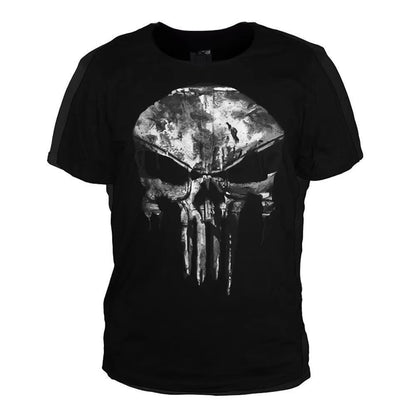 3D Punisher Short Sleeve Compression Casual Shirt T Shirt Male 3 D T-Shirt for Male Punishing Body Building Long Sleeved T-Shirt