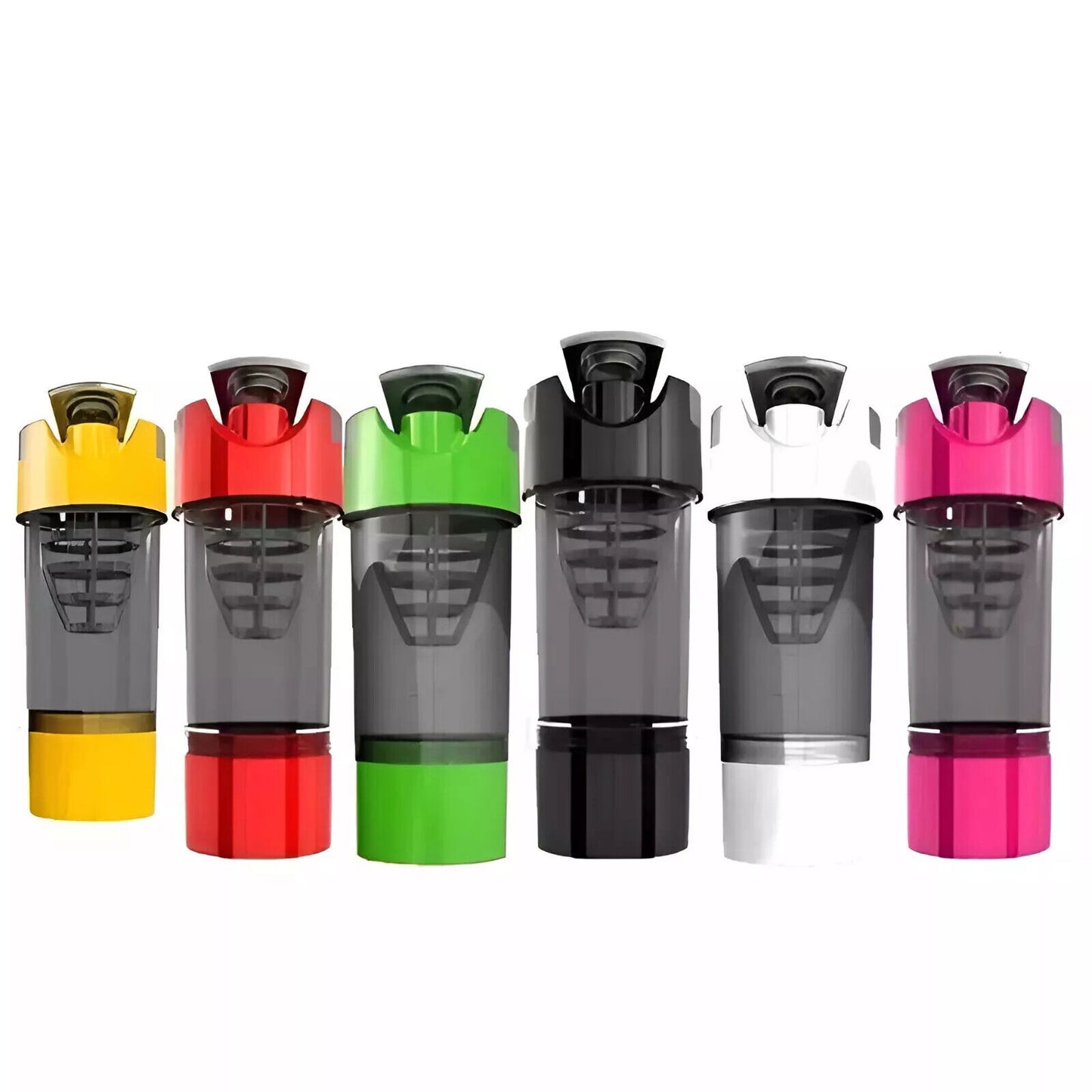 Shaker Bottle Protein Shaker Cup with Protein Creatine Compartment & Mixer 454Ml